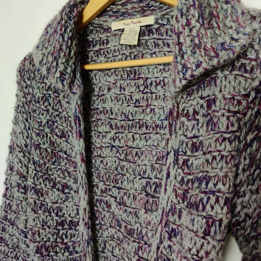 Free People wool blend long narrow sweater M